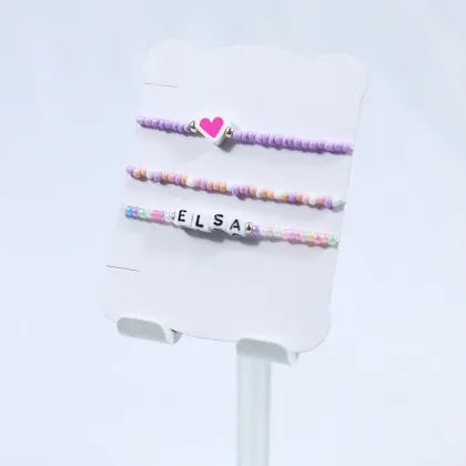 polymer clay beads soft pottery beads bracelet