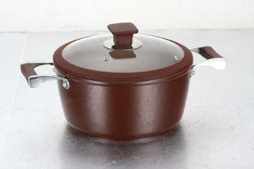 Very popular chocolate color forged aliminum dutch oven / aluminum alloy