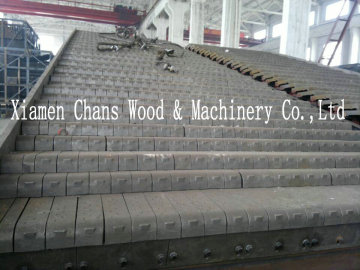 Reciprocating furnace with alloy steel
