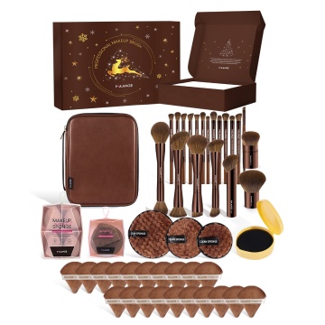 Maange Professional Makeup Brush Set dengan Logo dan Kotak Penyimpanan Kustom