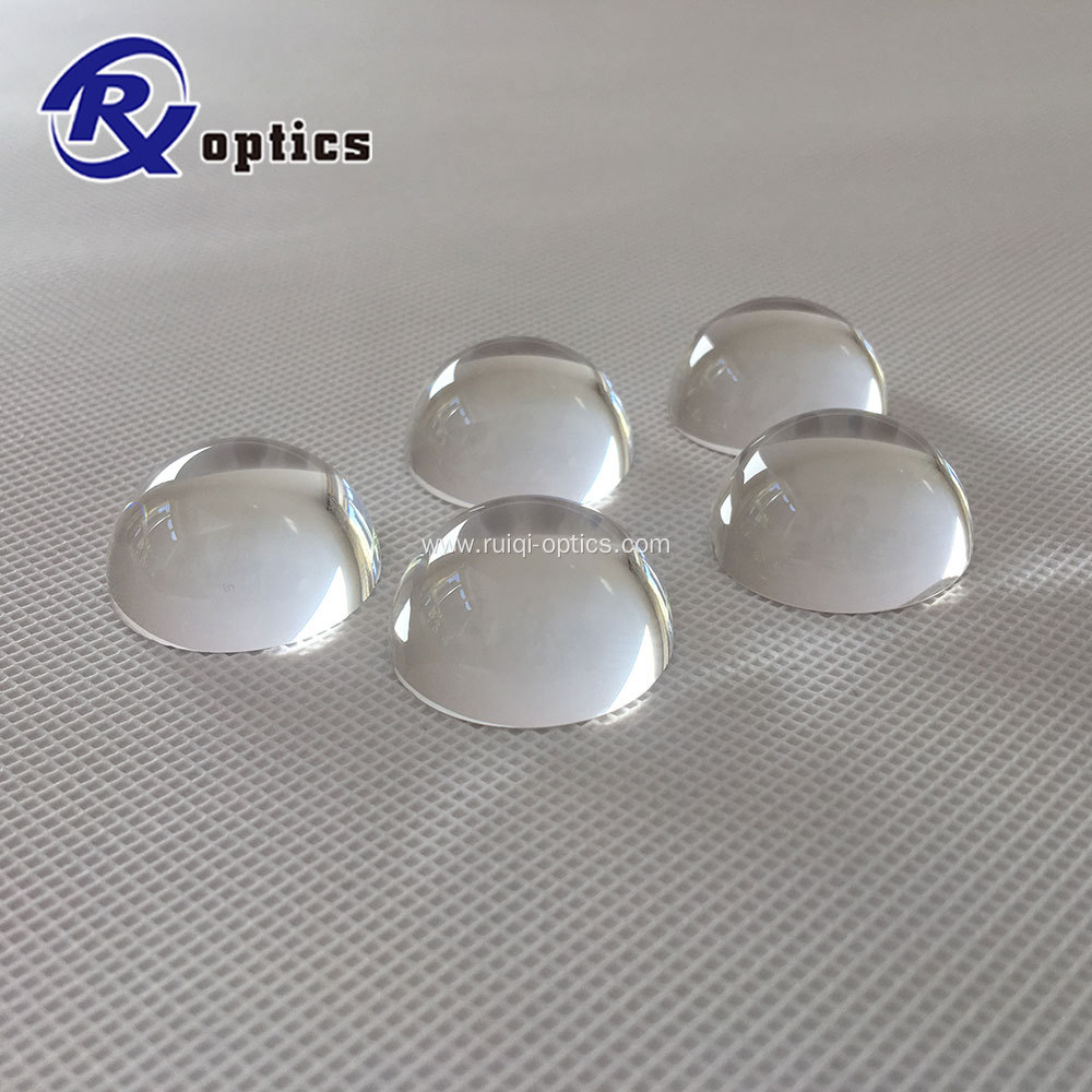 JGS1 sapphire H-K9L optical glass Half ball lens
