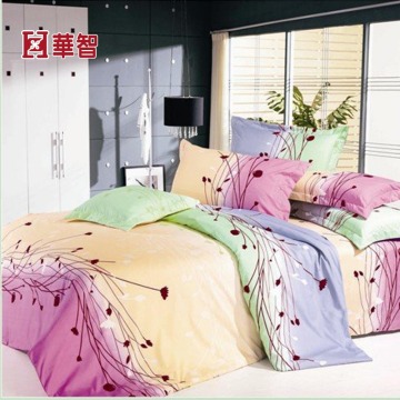 Elelgant design printed Polyester Bedding Sets, Comforter Cover set, Cheap Bedding Set made in China