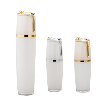 wholesale red gold lotion pump bottle and acrylic cosmetic luxury bottles and cream container jar 80ml 30ml