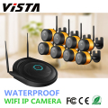 8ch Wifi CCTV IP kamera peluru 720p HD Wireless NVR Kit
