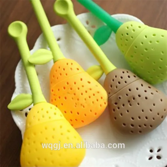 Silicone Pear Tea Infuser Cute Design Strainer for Teapot Teacup