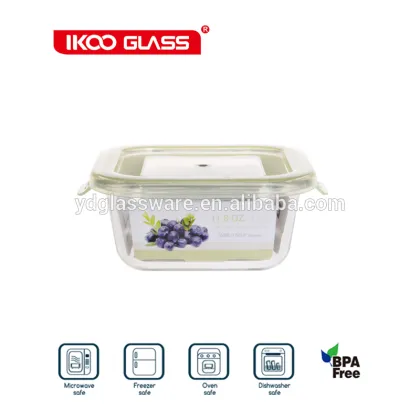 pyrex glass food container glass food storage box non snap lid