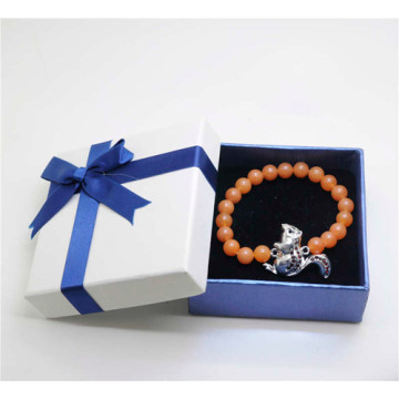 Red Aventurine Gemstone Bracelet with Diamante alloy squirrel Piece