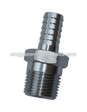 stainless steel 1/2 MPT x 1/2 barb, barb to NPT straight adapter, hose fittings