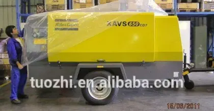 Atlas Copco 14bar diesel screw air Compressor for mining