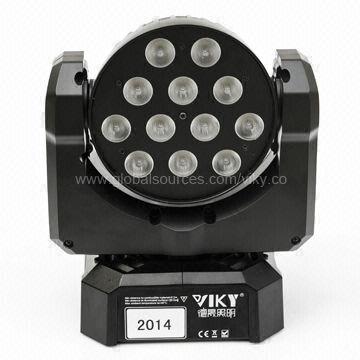 LED Moving Head Light with 12-piece 10W Cree RGB 3-in-1 Light Source, Moving Fast