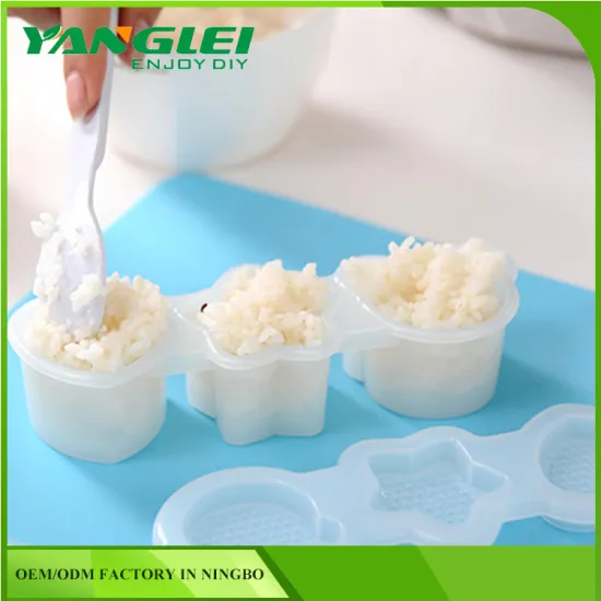 Sushi Maker Rice Ball Onigiri Mold Cutter Bear Star Heart Mould Kitchen