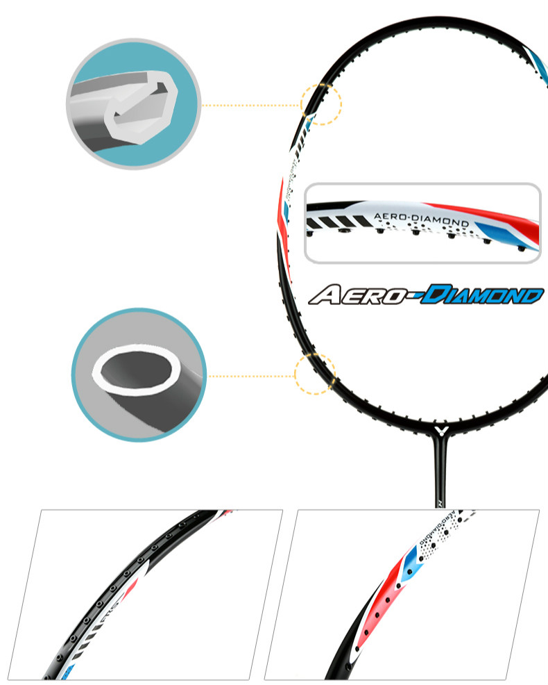 Genuine Victor High Tension Hx20h Badminton Racket The Highest 35lbs