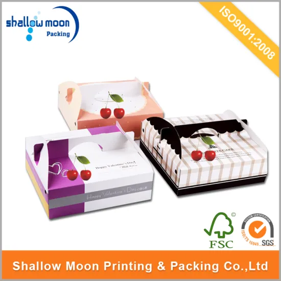 3 color cake packaging paper box