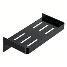 Organizador de estantería de baño de metal en forma de L