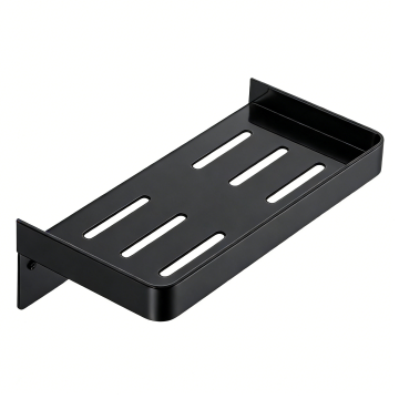 Organizador de estantería de baño de metal en forma de L