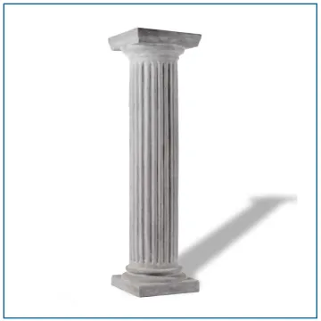 Simple Design Fiberglass Roman Columns For Sale