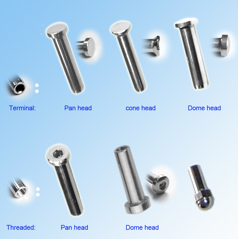 Toggle Turnbuckle Swage Stud 1/8" Wire Stainless Steel 316 Deck Cable Railing Deck Fitting