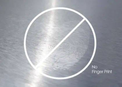 Stainless steel anti fingerprint plate