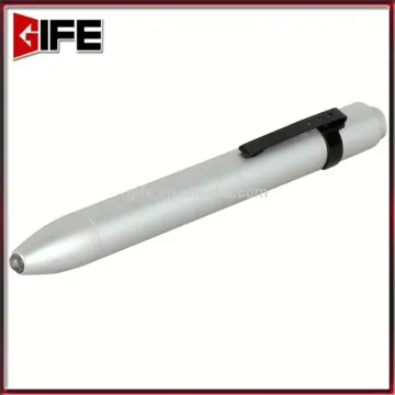 Factory Bulk Sale Logo Printing Aluminum Materail 1*AAA battery penlight pocket torch with clip