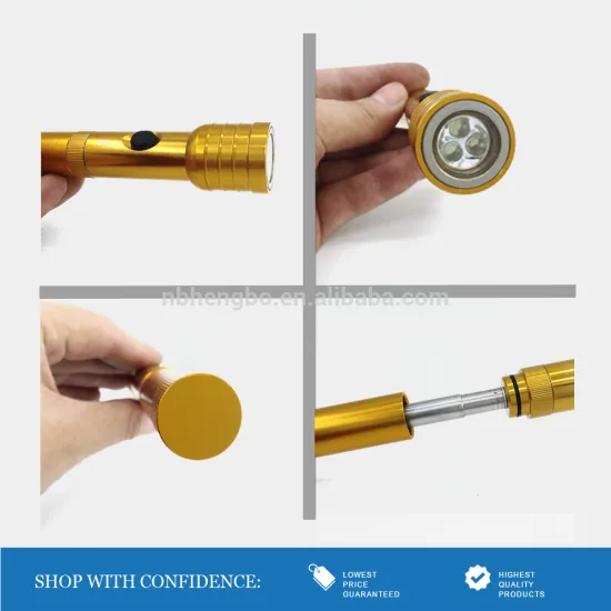 push button 3 led pick up tool light