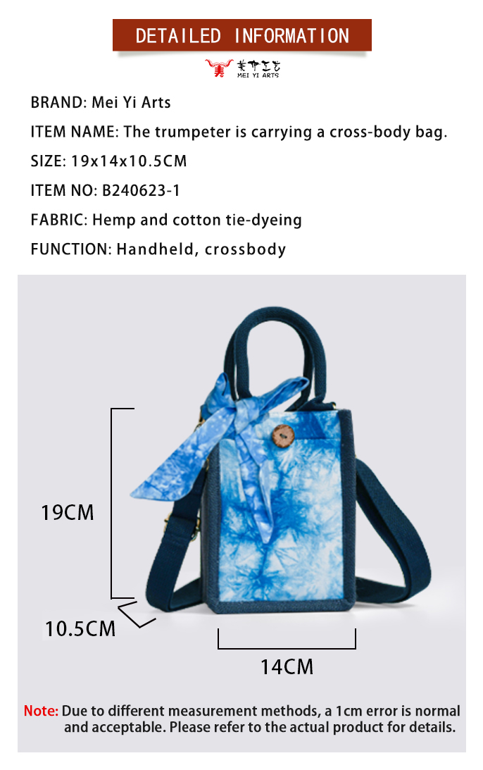 Tie-dye handbag
