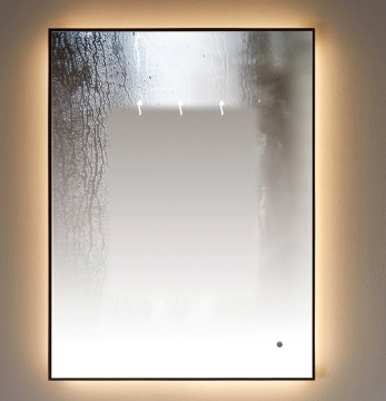 Schwarz Metallrahmen LED Mirror Wall-montiertes IP44-Bewertungs-Anti-Fog-Badezimmer Duschbad vom Foshan Hersteller