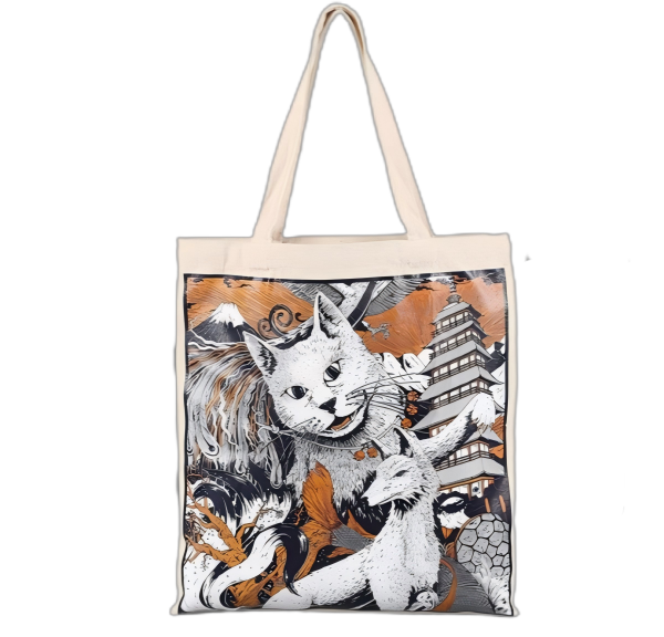 Full Screen Printed Fashionable Cotton Bag