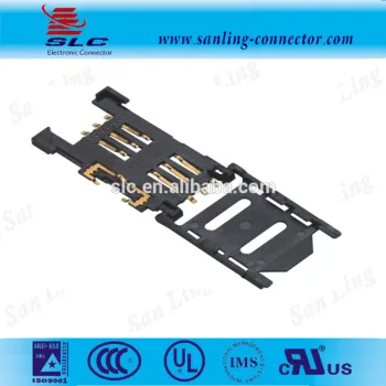 6Pin Sim Card With Position With Detector Connector