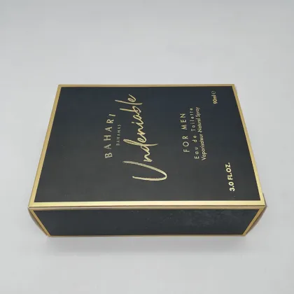 Custom Men Perfume Gold Card Box