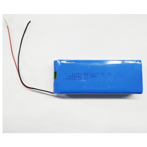 Bateria Lipo 1148118 3S1P 11.1V 7000mAh de Alta Temperatura