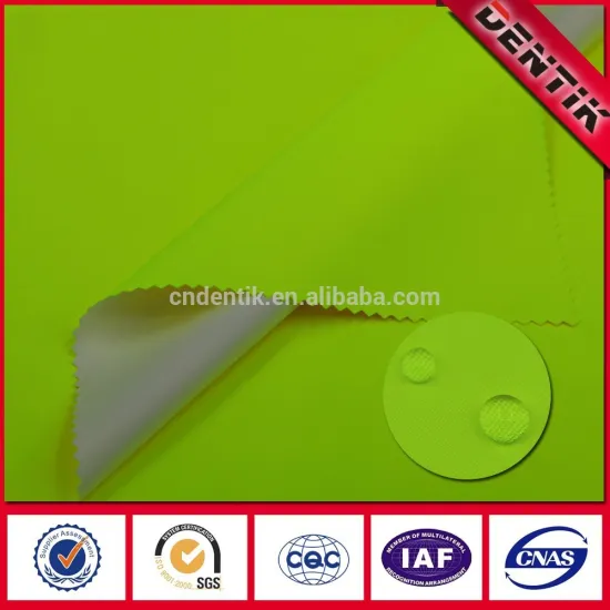 New Arrival HV Yel Waterproof Breathable Workwear fabric, Laminated fabric with PTFE membrane For Protective Clothing EN20471
