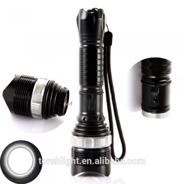 XPE LED Flashlight Convex Lens 500 Lumen 3 modes led flashlight 1 * 18650/3*AAA Battery Focus zoomable led lamp
