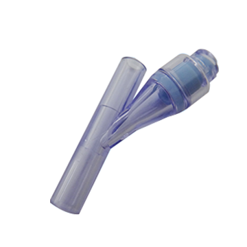 OEM Transparent Flow Straight Tube Sterile Plastic Y Type Luer Lock Needle Free Connector