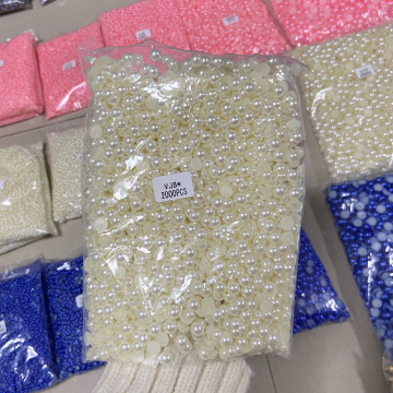 宝石DIYプロジェクト用のwhatstoneフラットバックパールの各種サイ​​ズ