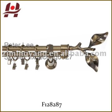 F128287 metal iron aluminium stainless steel brass telescopic aluminum adjustable double aluminium alloy rod