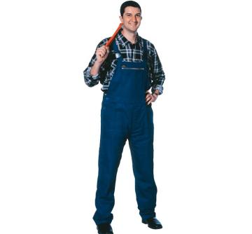 Donkerblauwe 65% polyester broek van 35% katoen