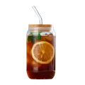 Wiederverwendbares Borosilikat -Milchtee Boba Glas Cola Tasse Glas Sippy Cup 350 ml 500 ml