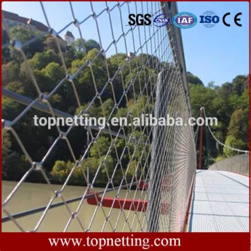 Zoo mesh, Stainless steel zoo rope mesh fence (factory)