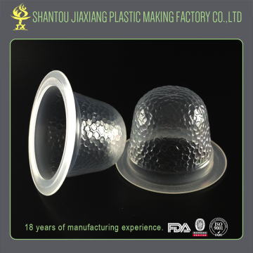 Custom printed change color uneven surface plastic jelly cup