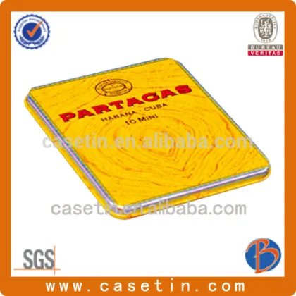 custom square cigarette pack tin box