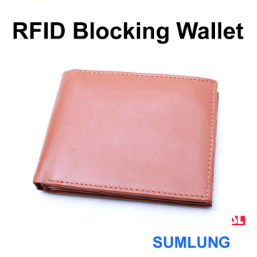 Good Quality Unisex RFID Blocking Wallet for Credit Cards Debit Card IC Anti Theft Blocker RFID Scanner Secure PU FAUX Leather