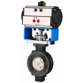 150lbs,300lbs Pneumatic Actuated Flanged High Performance Butterfly Valves Oem