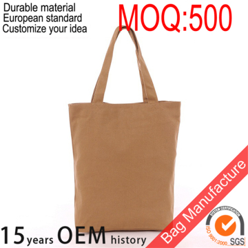 custom canvas plain tote bag with customized logo