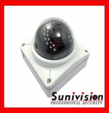 Network vandalproof dome Camera With HD Resolution 1080P Webcam IP