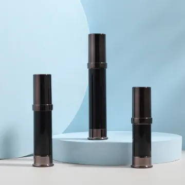 Small Black Airless Vacuum Pump Bottle for Cosmetics