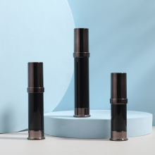 Small Black Airless Vacuum Pump Bottle for Cosmetics