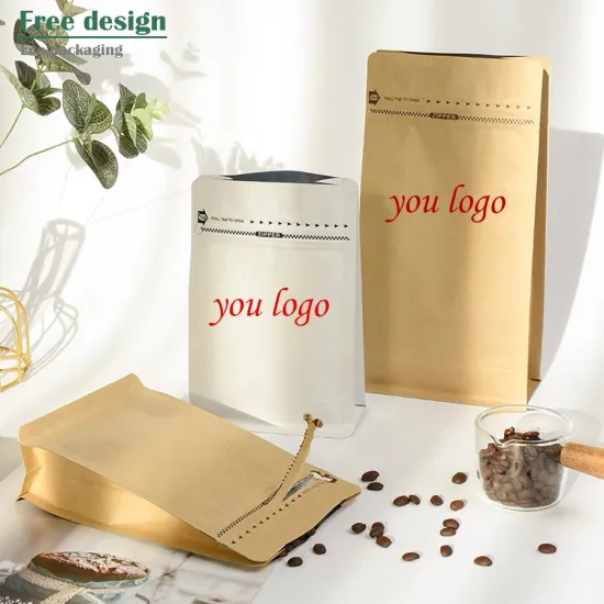 Reusable Kraft Paper Bags - Sealable Zipper Food Storage Bags