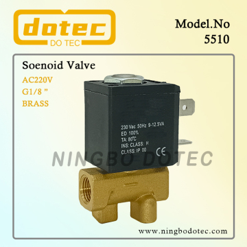 G1/8 '' 5510 Ceme Type 2 Way biasanya injap solenoid tembaga ditutup