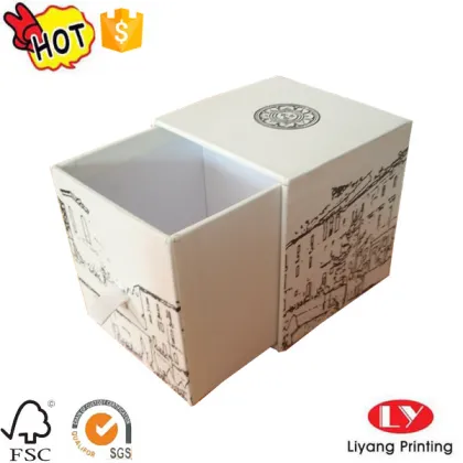 Cardboard drawer candle perfume packaging gift box