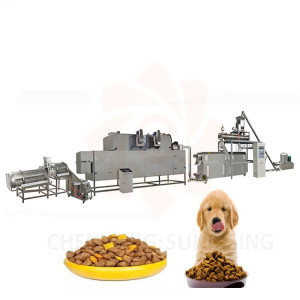 Pet dog food extruded cat chow machine